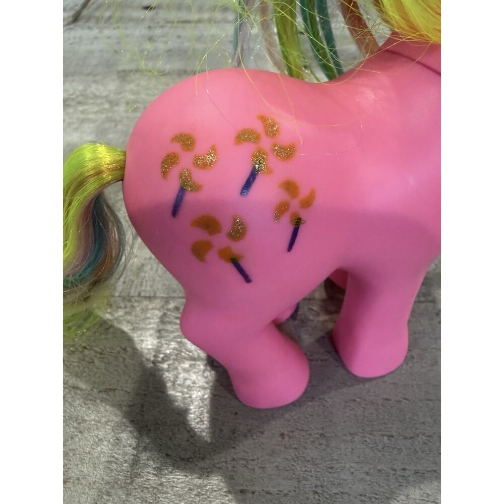 VTG My Little Pony PINWHEEL Rainbow Unicorn Pony And Comb Hasbro 1984 - Picture 5 of 7